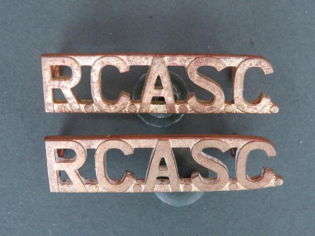 Canada Royal Canadian Army Service Corps Shoulder Titles