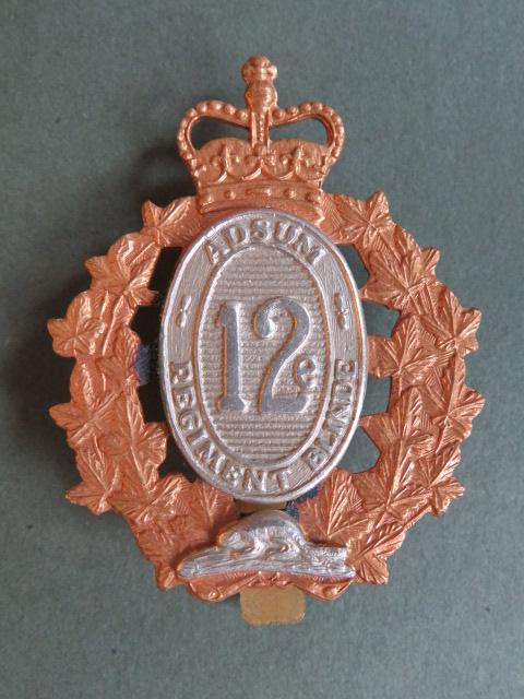 Canada Army 12e Régiment Blindé du Canada Cap Badge
