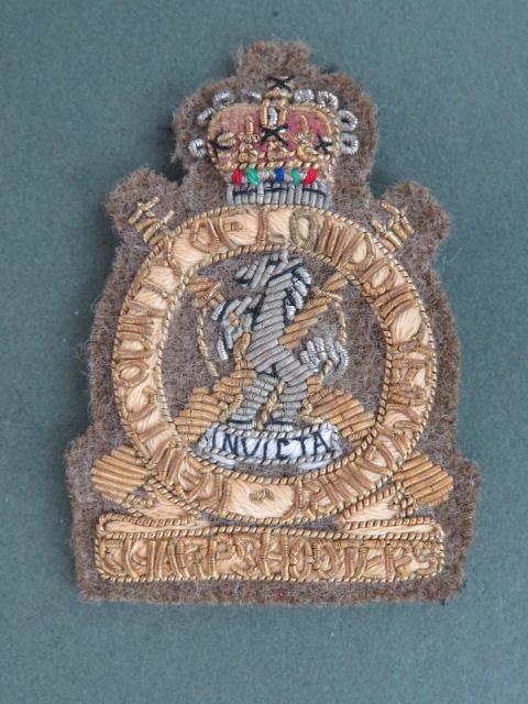 British Army The Kent & County of London (Sharp Shooters) Yeomanry Officers' Beret Badge
