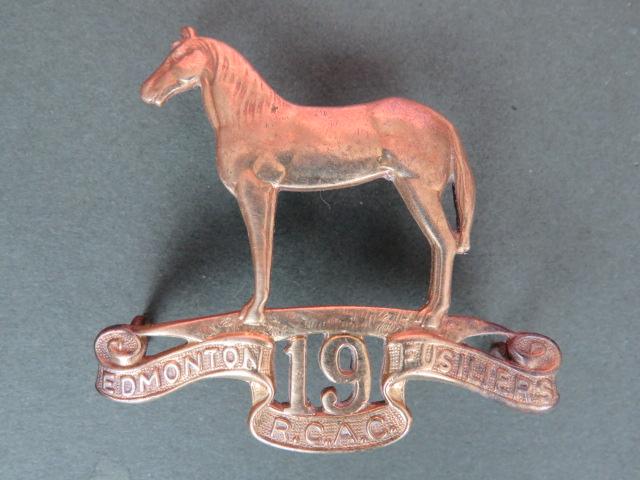 Canada Army The 19th Armoured Car Regiment (Edmonton Fusiliers) 1946-1949 Cap Badge