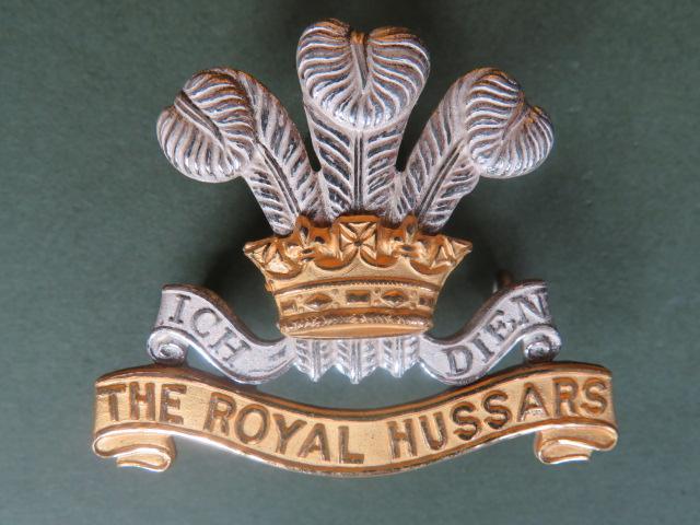 British Army The Royal Hussars Officers' Cap Badge