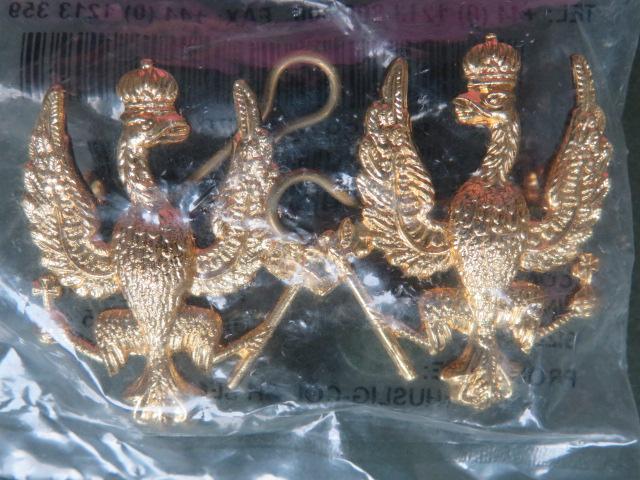 British Army The Band of The Hussars and Light Dragoons Collar Badges