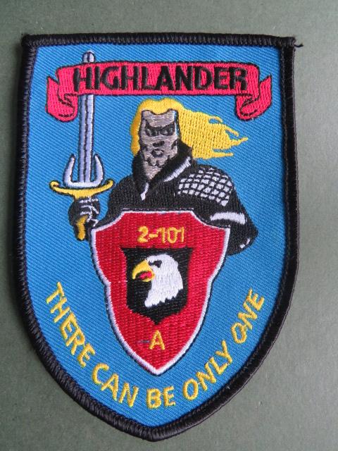 USA Army, A Company,  2nd Battalion, 101st Airborne Division Patch
