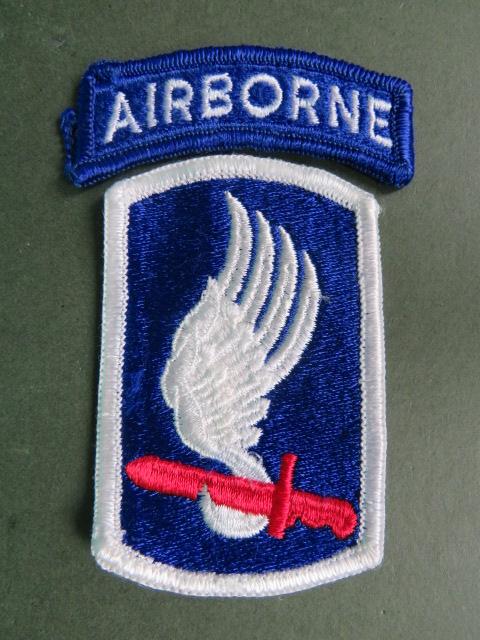 USA Army 173rd Airborne Brigade Shoulder Patch and Tab
