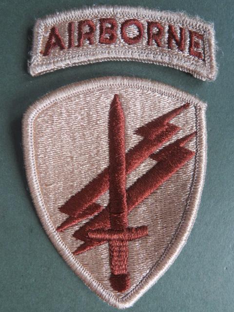 USA Army Civil Affairs & Psychological Operations Command Shoulder Patch & Airborne Tab