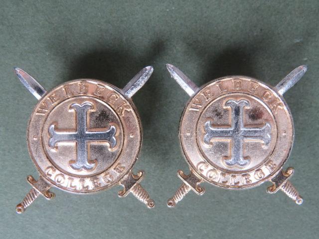 British Army Welbeck College Collar Badges