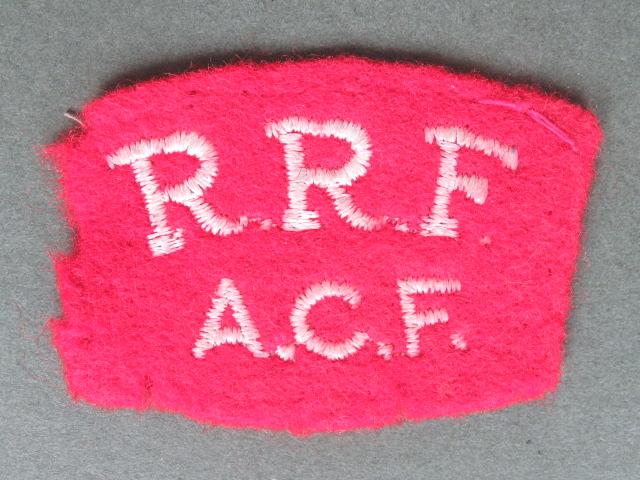British Army Royal Regiment of Fusiliers Army Cadet Force Shoulder Title