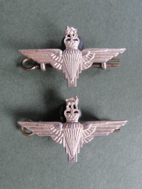 British Army Parachute Regiment EIIR Officer's Collar Badges