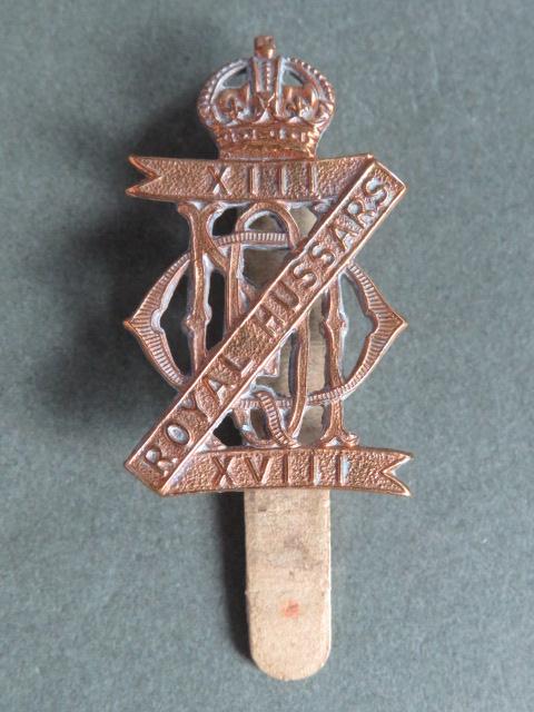 British Army The 13th/18th Royal Hussars (Queen Mary's Own) Cap Badge