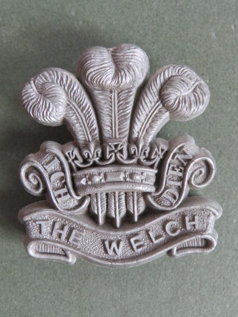 British Army WW2 Economy The Welch Regiment Cap Badge