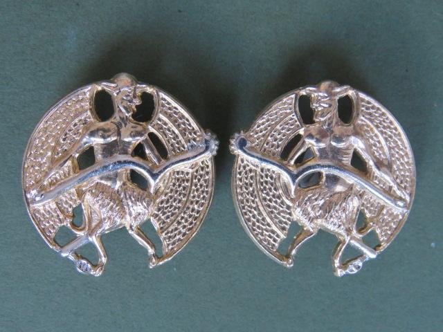 British Army The Royal Yeomanry Band (Inns of Court and City Yeomanry) Collar Badges
