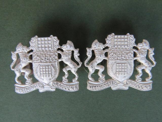 British Army 2nd County of London Yeomanry (Westminster Dragoons) Collar Badges