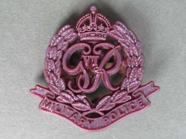 British Army WW2 Plastic Corps of Military Police Cap Badge