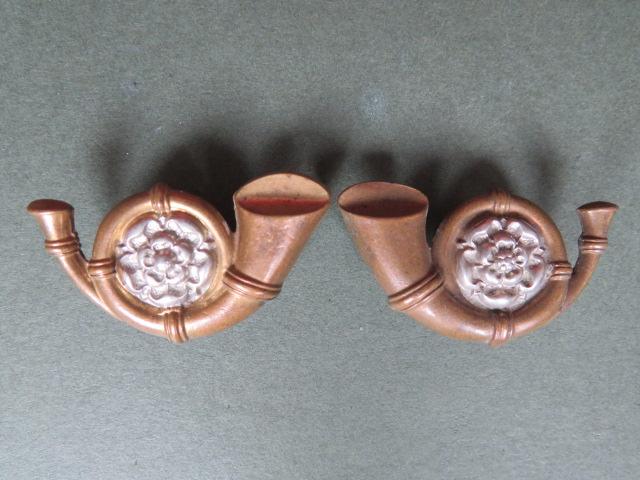 British Army The King's Own Yorkshire Light Infantry Collar Badges