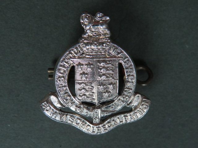 British Army Bath King Edwards School OTC Cap / Collar Badge